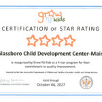 GCDC Receives 4 Star Rating from Grow NJ Kids